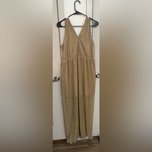 Gold shimmer dress